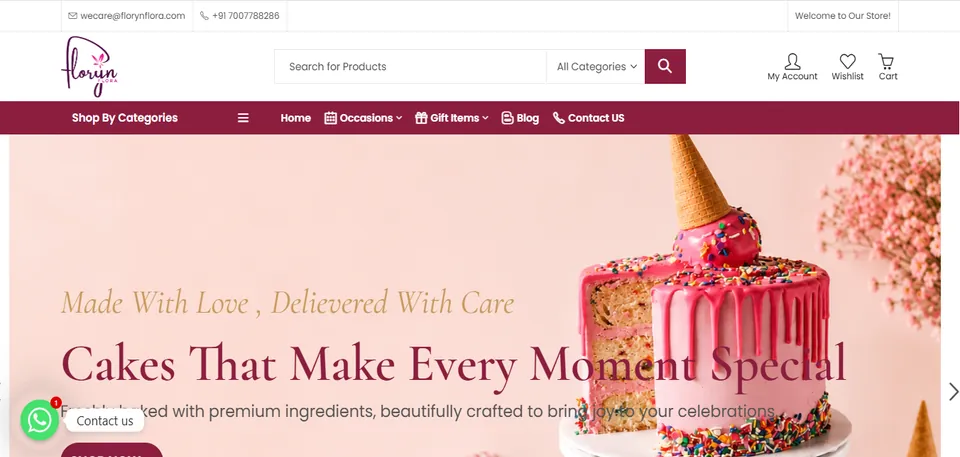 Floryn Flora website preview