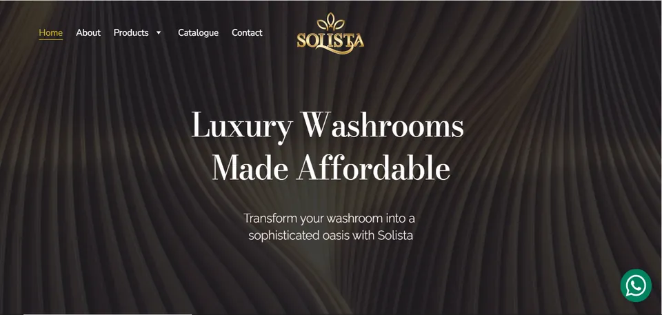 Solista Bathware website preview
